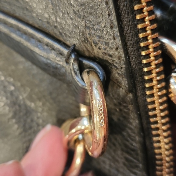 Coach Small Kelsey Tote Black Pebbled Leather - Picture 9 of 16